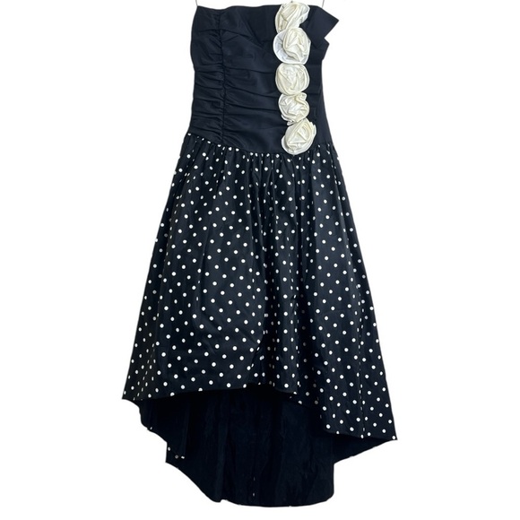 Vintage 80s Gunne Sax Polka Dot Hi-Low Dress Size: 9/10 NWT - Picture 13 of 13